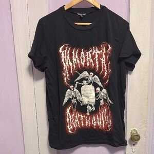 HEAVY METAL GOTHIC Dolls Kill Black Graphic T-Shirt SIZE L